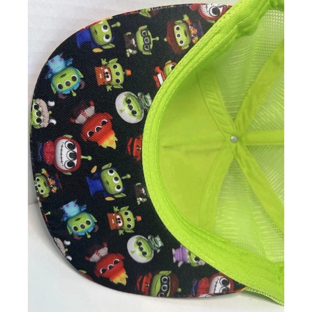 Toy Story Alien Remix Snapped Trucker Hat Child Snapback Lime Green Mesh Cap